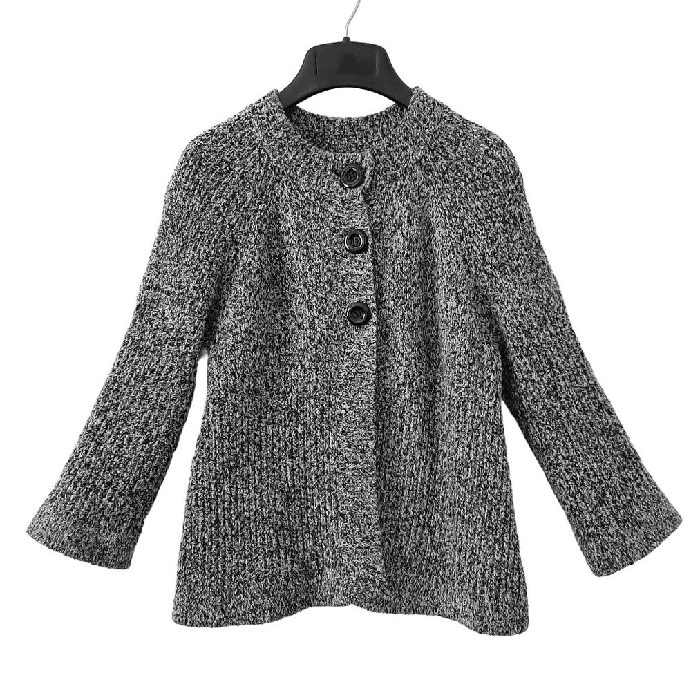 Charter Club Swing Style Sweater, Black/White/Gray, PP, PXS, 0P, 2P, 4P - Picture 2 of 9